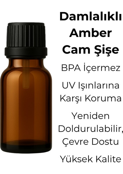 5’li 10 ml Amber Cam Serum Şişesi + Siyah Içten Damlalıklı Kapak fiyatları