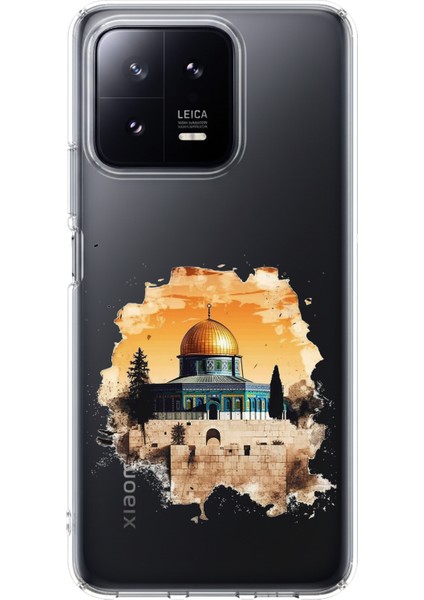 Xiaomi Mi 13 Uyumlu Mescid-I Aksa Tasarımlı Baskılı Silikon Kılıf