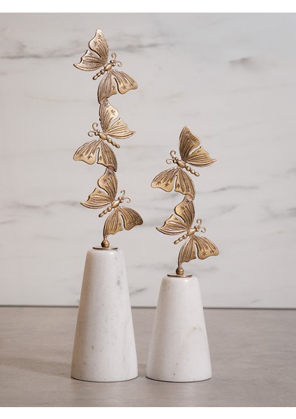 Kelebek Obje Gold