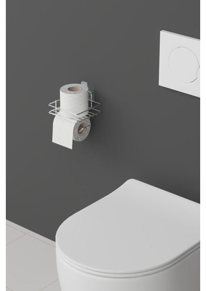 Krom Yapışkanlı Tuvalet Kağıtlığı Tutacağı Askısı Gümüş Gri Krom Metal Tuvalet Kağıtlık modelleri