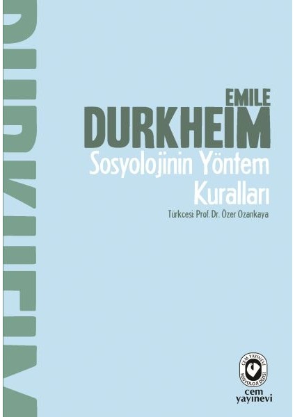 Sosyolojinin Yöntem Kuralları