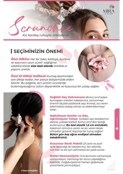 Kadın Saten Toka - Derin Mavi – Tekli Lüks Lastik Model Scrunchie indirimleri