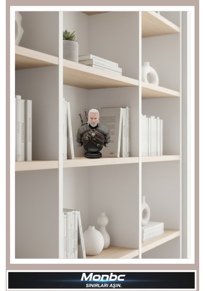 Witcher Büstü –geralt Of Rivia 3D Tasarım Dekoratif Biblo, Hediyelik ve Ev Ofis Için Şık Aksesuar fiyatları