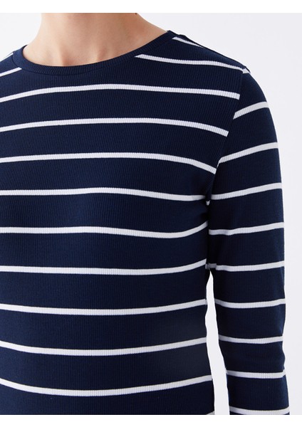 Yeni Sezon Bisiklet Yaka Çizgili Uzun Kollu Elbise fırsatları