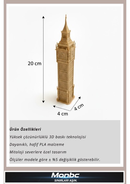 Big Ben 3D Tasarım Dekoratif Biblo, Hediyelik ve Ev Ofis Için Şık Aksesuar fırsatları