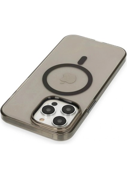 iPhone 13 Pro Max Kılıf Tron Şeffaf Magsafe Kapak - Siyah fiyatları