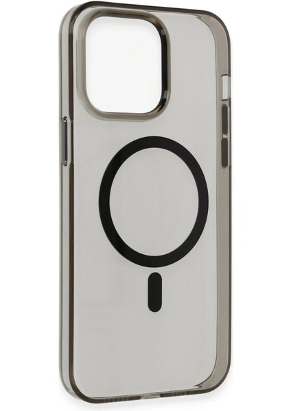 iPhone 13 Pro Max Kılıf Tron Şeffaf Magsafe Kapak - Siyah fırsatları