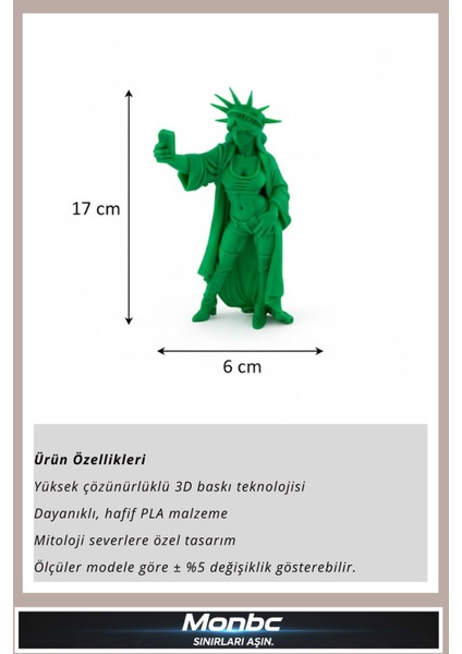 Modern Özgürlük Heykeli Figürü 3D Tasarım Dekoratif Biblo, Hediyelik ve Ev Ofis Için Şık Aksesuar fırsatları