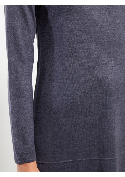 Yeni Sezon Bisiklet Yaka Düz Uzun Kollu Kadın Triko Tunik fırsatları