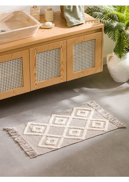 Yeni Sezon Püsküllü Banyo Paspası 50X80 cm