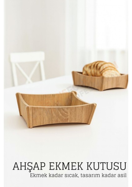 Ahşap Ekmek Kutusu - Doğal, Şık ve Fonksiyonel 722368