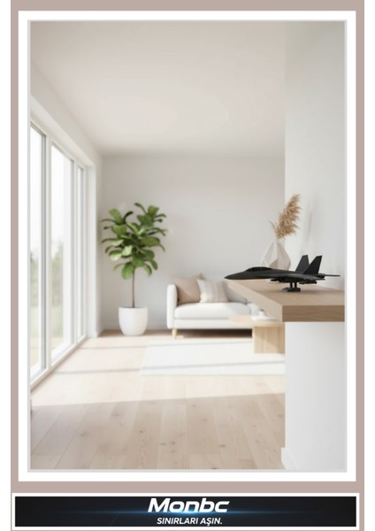 F-18 Jet Uçak Maketi 3D Tasarım Dekoratif Biblo, Hediyelik ve Ev Ofis Için Şık Aksesuar