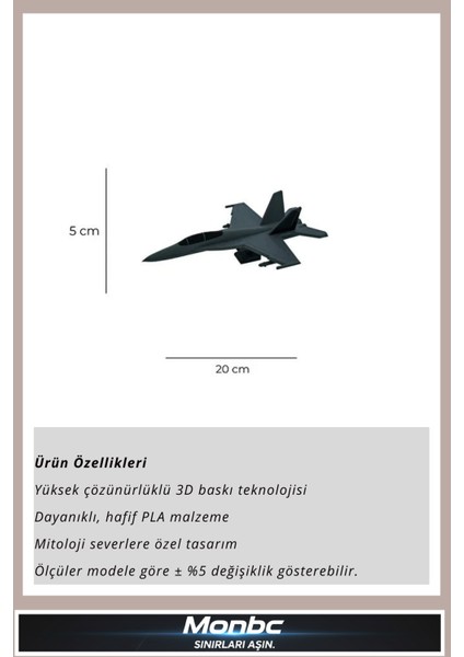 F-18 Jet Uçak Maketi 3D Tasarım Dekoratif Biblo, Hediyelik ve Ev Ofis Için Şık Aksesuar fırsatları