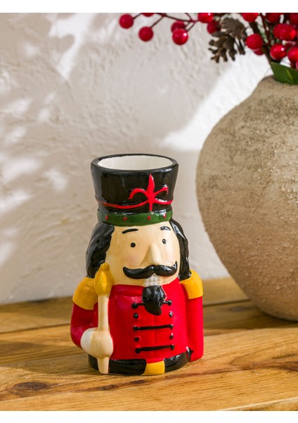 Yeni Sezon Yılbaşı Temalı Seramik Mumluk 16 cm fiyatları