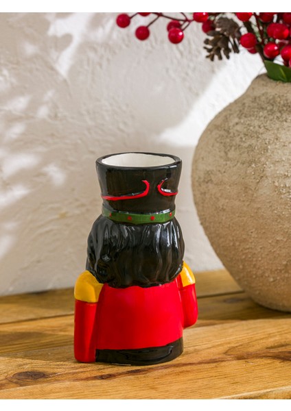 Yeni Sezon Yılbaşı Temalı Seramik Mumluk 16 cm modelleri