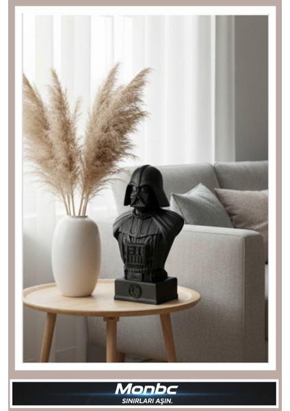 Darth Vader Büst Star Wars 3D Tasarım Dekoratif Biblo, Hediyelik ve Ev Ofis Için Şık Aksesuar fiyatları