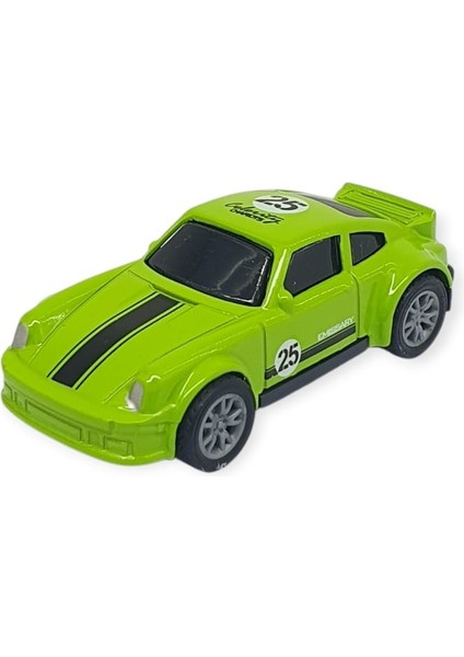 Çek Bırak Metal Küçük Arabalar 8 cm - SH40031 - Açık Yeşil (Lisinya)