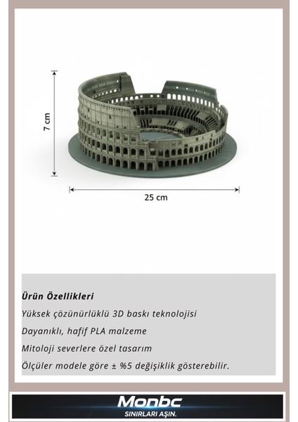 Roma Kolezyumu 3D Tasarım Dekoratif Biblo, Hediyelik ve Ev Ofis Için Şık Aksesuar fırsatları