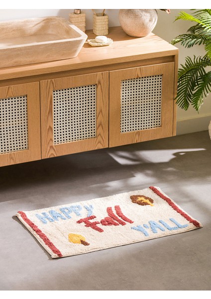 Yeni Sezon Nakışlı Banyo Paspası 50X80 cm