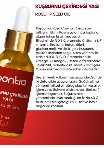 Premium Kuşburnu Çekirdeği Yağı - %100 Saf Soğuk Sıkım Cilt Yenileyici, Yaşlanma Karşıtı ve Leke Görünümü Azaltıcı Doğal Bakım Yağı fiyatları