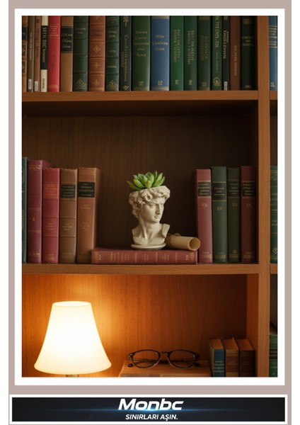 David Form Saksı Klasik Sanat Temalı 3D Tasarım Dekoratif Biblo, Hediyelik ve Ev Ofis Için Şık Aksesuar modelleri