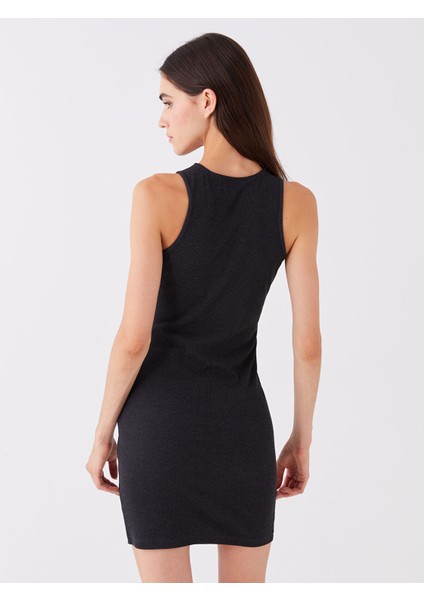 Yeni Sezon Kadın Bisiklet Yaka Düz Elbise indirimleri