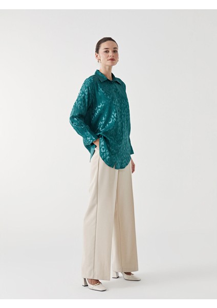 Yeni Sezon Desenli Saten Kadın Gömlek Tunik fiyatları