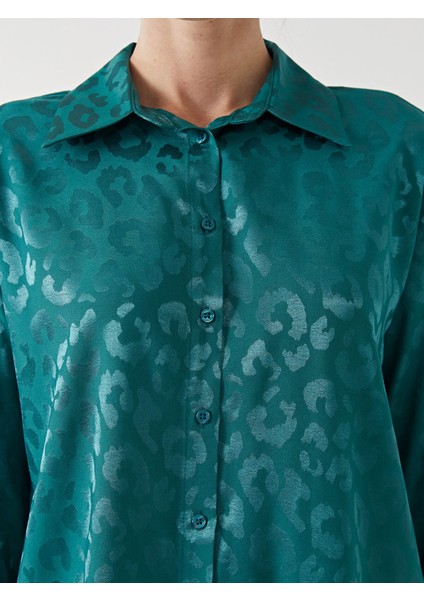 Yeni Sezon Desenli Saten Kadın Gömlek Tunik modelleri