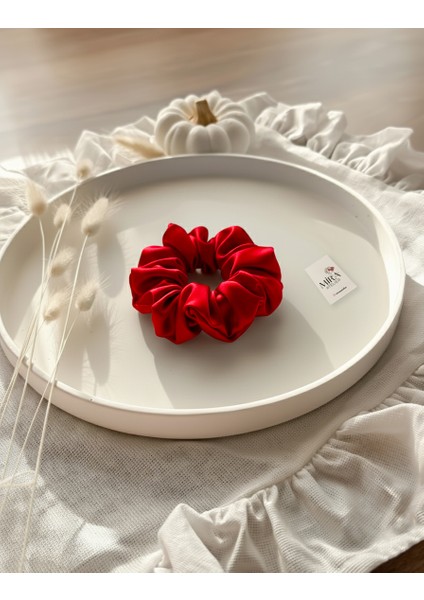 Çocuk Saten Toka - Kızıl Miras – Tekli Lüks Lastik Model Scrunchie fiyatları