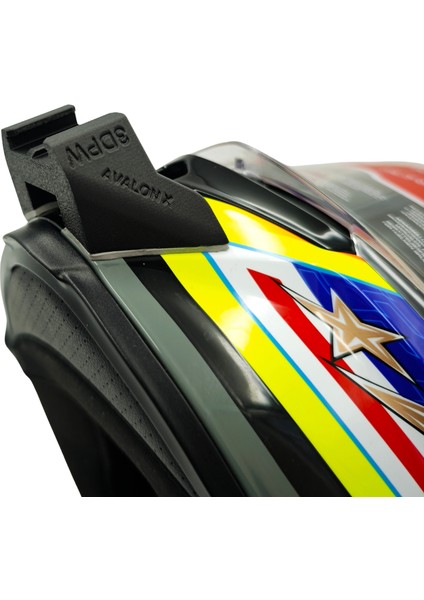 Caberg Avalon x Kask Uyumlu Chinmount Aksiyon Kamera Çene Bağlantı Aparatı Seti