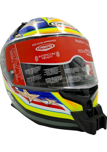 Caberg Avalon x Kask Uyumlu Chinmount Aksiyon Kamera Çene Bağlantı Aparatı Seti