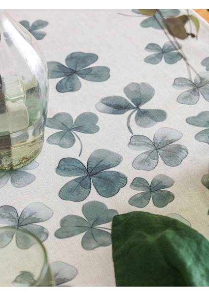 Yeni Sezon Yonca Baskılı Runner 45X150 cm modelleri