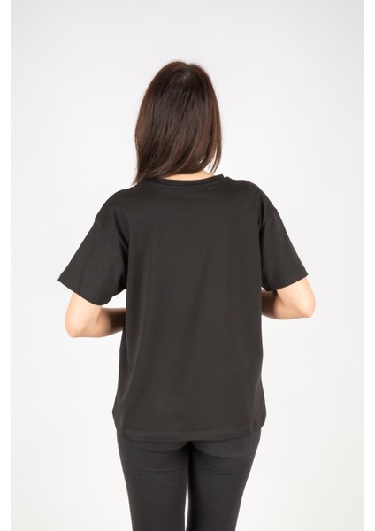 Kadın Basic Tshirt Bisiklet Yaka Loose Fit fırsatları