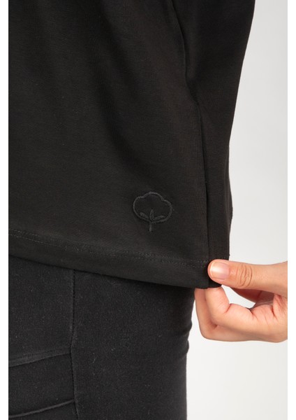 Kadın Basic Tshirt Bisiklet Yaka Loose Fit indirimleri