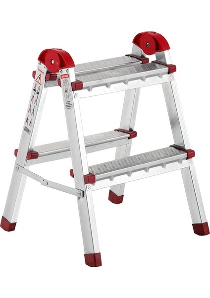 Özel Seri Galvanizli Katlanabilir Çift Çıkışlı Profil Merdiven – Basamak Seçenekli