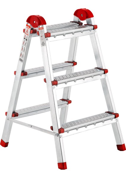 Özel Seri Galvanizli Katlanabilir Çift Çıkışlı Profil Merdiven – Basamak Seçenekli fiyatları