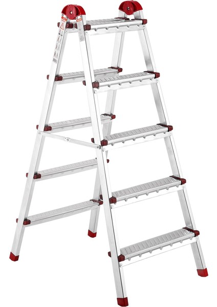 Özel Seri Galvanizli Katlanabilir Çift Çıkışlı Profil Merdiven – Basamak Seçenekli fırsatları