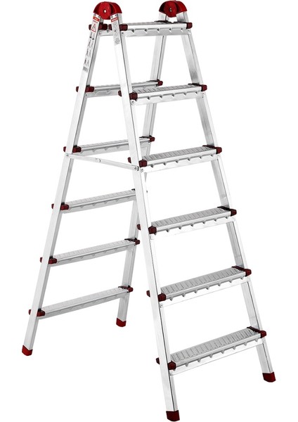 Özel Seri Galvanizli Katlanabilir Çift Çıkışlı Profil Merdiven – Basamak Seçenekli indirimleri