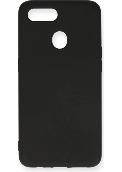 Oppo A12 Kılıf Nano Içi Kadife Silikon - Siyah