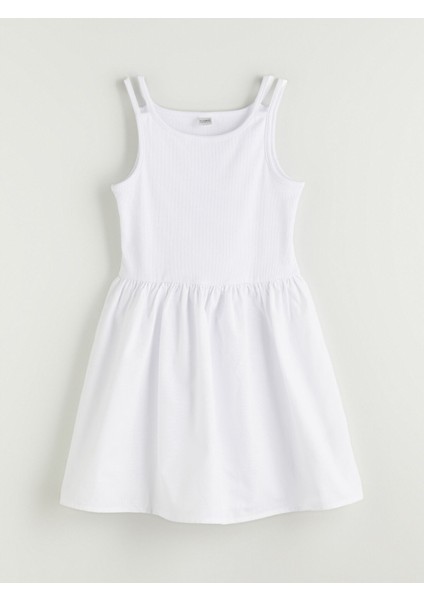 Yeni Sezon U Yaka Kız Çocuk Elbise modelleri