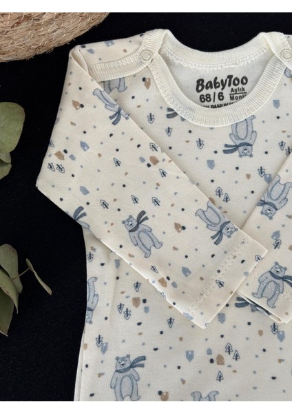 Atkılı Ayı Desenli Uzun Kollu Body modelleri