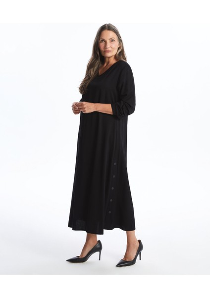 Yeni Sezon V Yaka Elbise