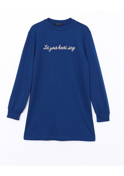 Yeni Sezon Bisiklet Yaka Nakışlı Kadın Tunik indirimleri