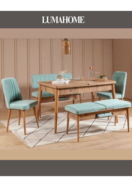 Gordes Atlantik-Fıstık Extra Yemek Masası Takımı