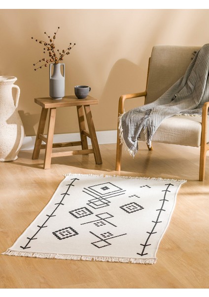 Yeni Sezon Desenli Çift Taraflı Kilim 80X140 cm