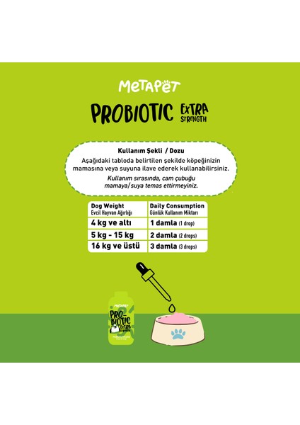 Köpekler Için Probiyotik Damla, Güçlü Sıvı Enzim Form, Suyuna Veya Mamasına modelleri