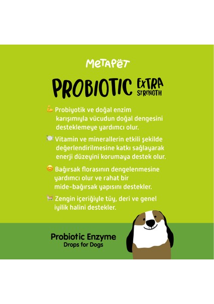 Köpekler Için Probiyotik Damla, Güçlü Sıvı Enzim Form, Suyuna Veya Mamasına indirimleri