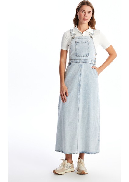 Yeni Sezon Kare Yaka Kadın Jean Salopet fiyatları