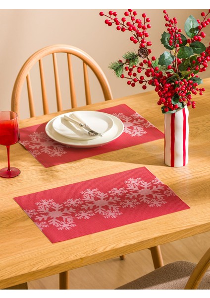 Yeni Sezon Çiçek Desenli Amerikan Servis 35X45 cm