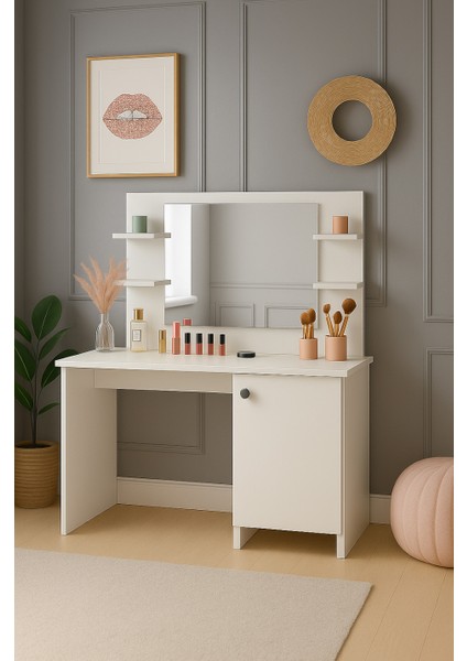 Lima Makyaj Masası Aynalı , Dolaplı